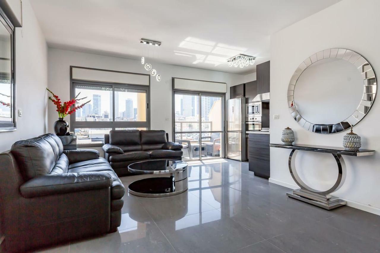 75 négyzetméteres, 2 hálószobás Apartman 2 fürdőszobával Beach Környéke területén Tel-Aviv Kültér fotó